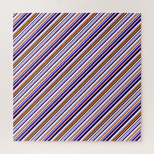 Puzzle Jolies rayures bleues orange (Vertical)