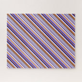 Puzzle Jolies rayures bleues orange (Horizontal)