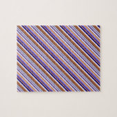 Puzzle Jolies rayures bleues orange (Horizontal)