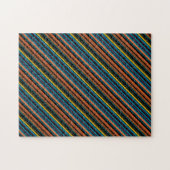 Puzzle Jolies rayures noir bleu (Horizontal)