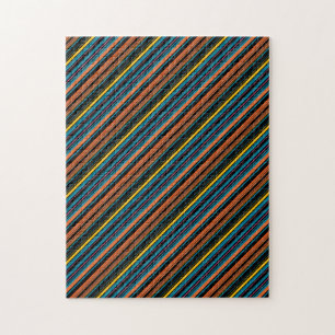 Puzzle Jolies rayures noir bleu