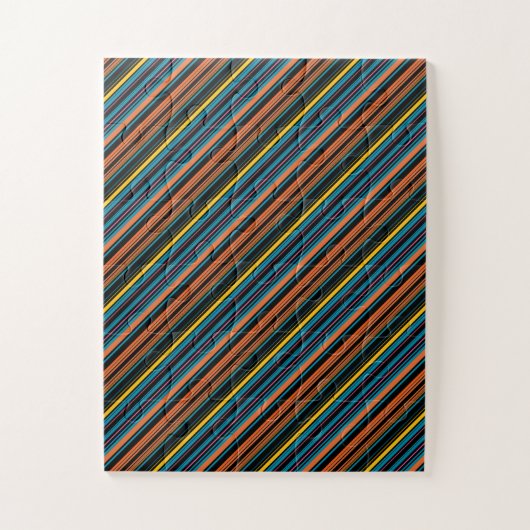 Puzzle Jolies rayures noir bleu (Vertical)