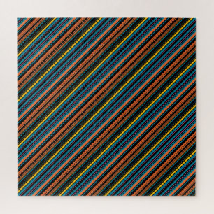 Puzzle Jolies rayures noires bleues