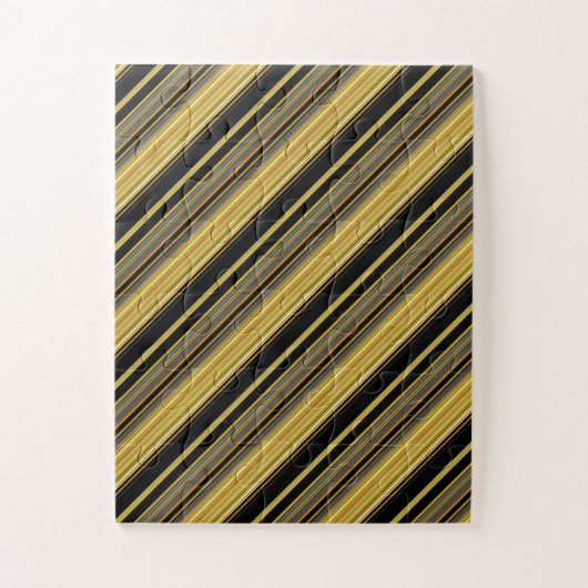 Puzzle Jolies rayures noires dorées (Vertical)