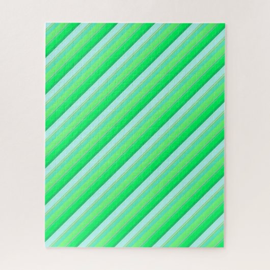 Puzzle Jolies rayures vert aqua (Vertical)