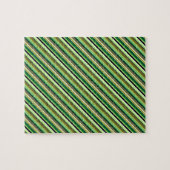 Puzzle Jolies rayures vertes blanches (Horizontal)