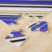 Puzzle Jolies rayures violettes blanches (Côté)