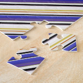Puzzle Jolies rayures violettes blanches (Côté)