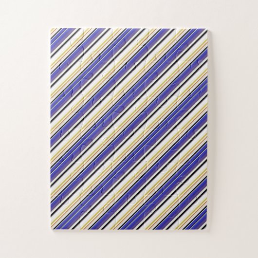 Puzzle Jolies rayures violettes blanches (Vertical)