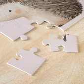 Puzzle Jolis amis souris et hérisson bruns crème (Côté)