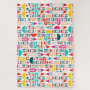 Puzzle Jolis motifs géométriques colorés