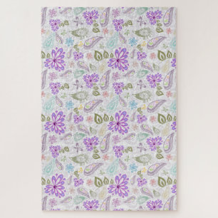Puzzle Jolis motifs paisley pastel
