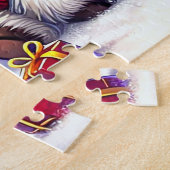 Puzzle Jolis vaches des Highlands de Noël (Côté)