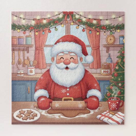Puzzle Jolly Santa's Cookie Kitchen Christmas (Vertical)