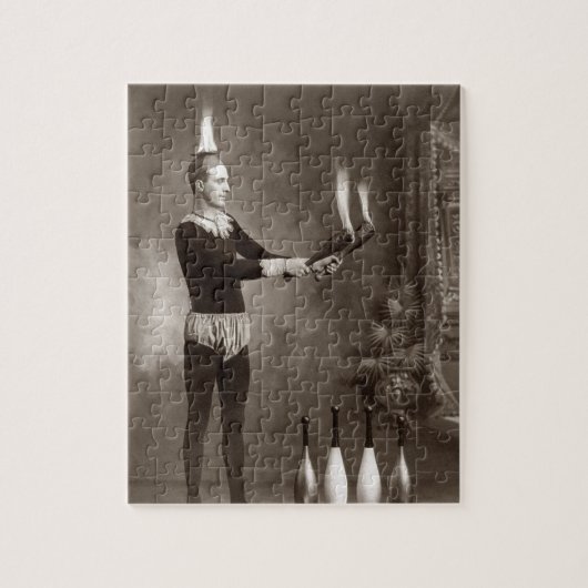 Puzzle Jongleur de feu vintage (Vertical)