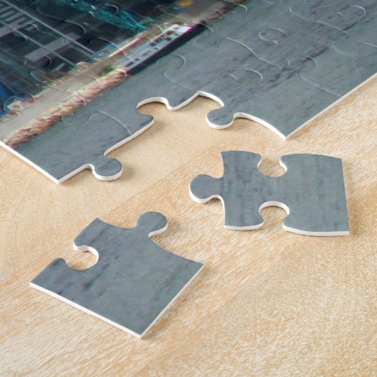 Puzzle jonque du port de victoria (Côté)