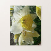 Puzzle Jonquille jaune et blanche Fleur de printemps (Vertical)