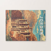 Puzzle Jordan Illustration Travel Art Vintage (Horizontal)