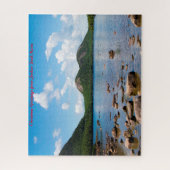 Puzzle Jordan Pond Maine. Vœux de Noël (Vertical)