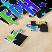 Puzzle "JOSEPH" Prénom, Amusant "HEUREUX ANNIVERSAIRE" (Côté)