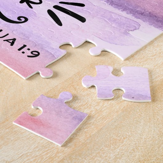 Puzzle Joshua 1 Be Strong Bible Verse (Côté)