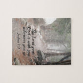 Puzzle Josué 1:9 L'Éternel, ton Dieu, est avec toi... (Horizontal)