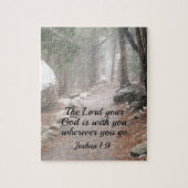 Puzzle Josué 1:9 L'Éternel, ton Dieu, est avec toi... (Vertical)