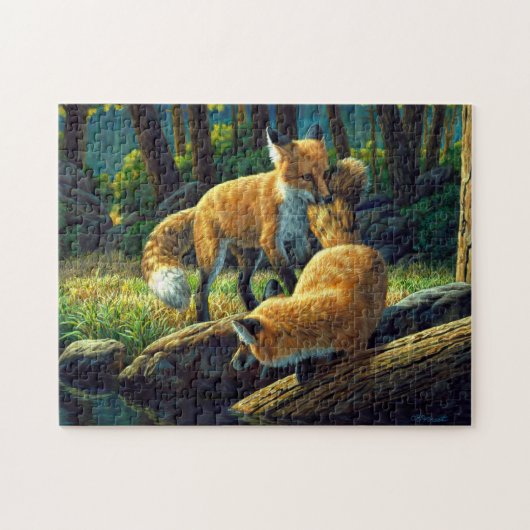 Puzzle Jouer de mignons Pups Red Fox (Horizontal)
