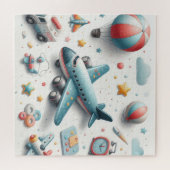 Puzzle Jouet d'avion (Horizontal)