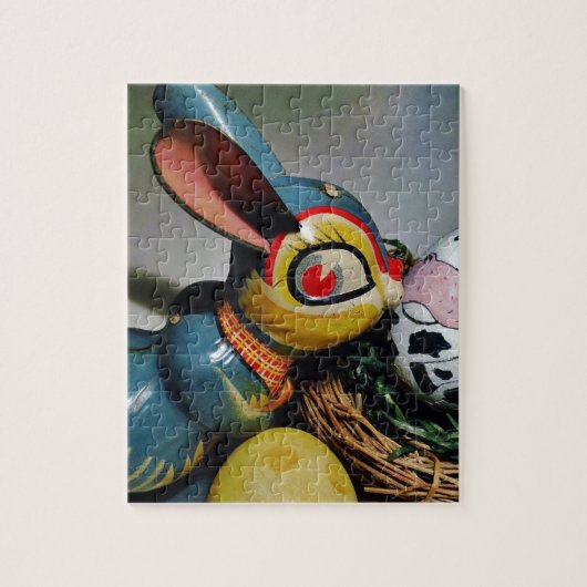 Puzzle Jouet lapin et oeuf de vache (Vertical)