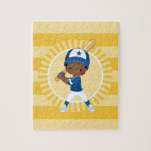 Puzzle Joueur de baseball - African American Boy