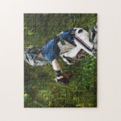 Puzzle Joueur de baseball attrapant une boule (Vertical)