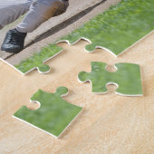 Puzzle Joueur de baseball glissant dans la plaque (Côté)