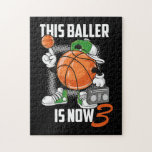 Puzzle Joueur de basket-ball du 3e anniversaire Funny 3 a<br><div class="desc">Joueur de basket-ball du 3e anniversaire Funny 3 ans</div>