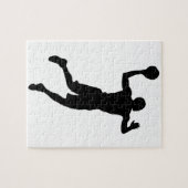 Puzzle Joueur de basket-ball Pop Art Silhouette (Horizontal)