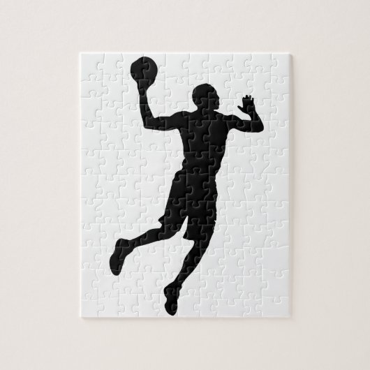 Puzzle Joueur de basket-ball Pop Art Silhouette (Vertical)