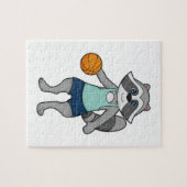 Puzzle Joueur de basket-ball Racoon (Horizontal)