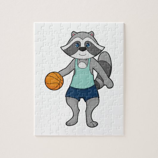 Puzzle Joueur de basket-ball Racoon (Vertical)