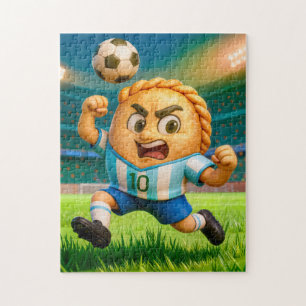 Puzzle Joueur de football argentin empanada sautant pour