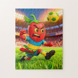 Puzzle Joueur de football chilien au piment dans un stade