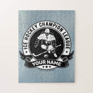 Puzzle Joueur de Hockey sur Glace Personnalisé Équipe d'a