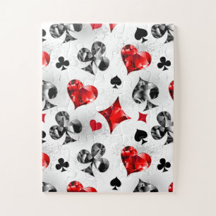 Puzzle Joueur de poker Joueur de cartes de jouer costumes