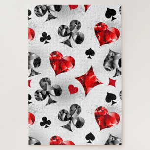 Puzzle Joueur de poker Joueur de cartes de jouer costumes