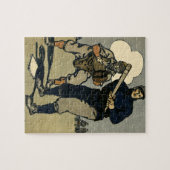 Puzzle Joueurs De Baseball vintages, Art Stylisé (Horizontal)