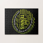 Puzzle Joueurs de Tennis Ball Word Cloud Cool (Horizontal)