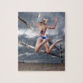 Puzzle joueuse de beach-volley blond Femme (Vertical)
