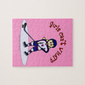 Puzzle Joueuse de hockey féminin de Blonde (Horizontal)