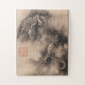 Puzzle Jour de l'an chinois Peinture Dragon anniversaire  (Vertical)