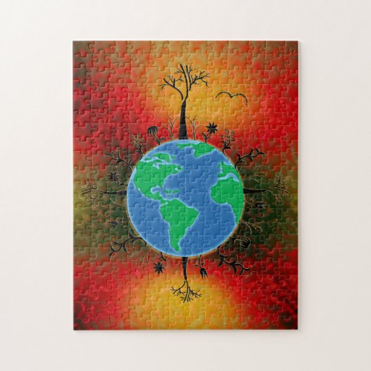 Puzzle Jour des terres ~ Coucher de soleil (Vertical)