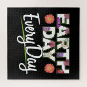 Puzzle Jour des terres - Zinnia Flower Nature Lover (Horizontal)